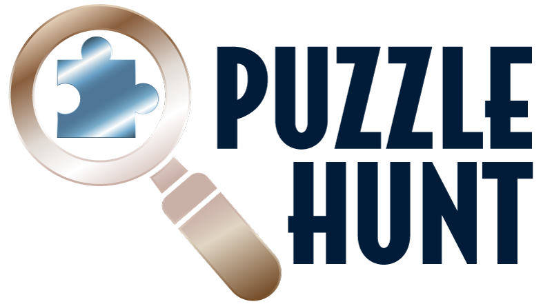 Puzzle Hunt logo with magnifying glass